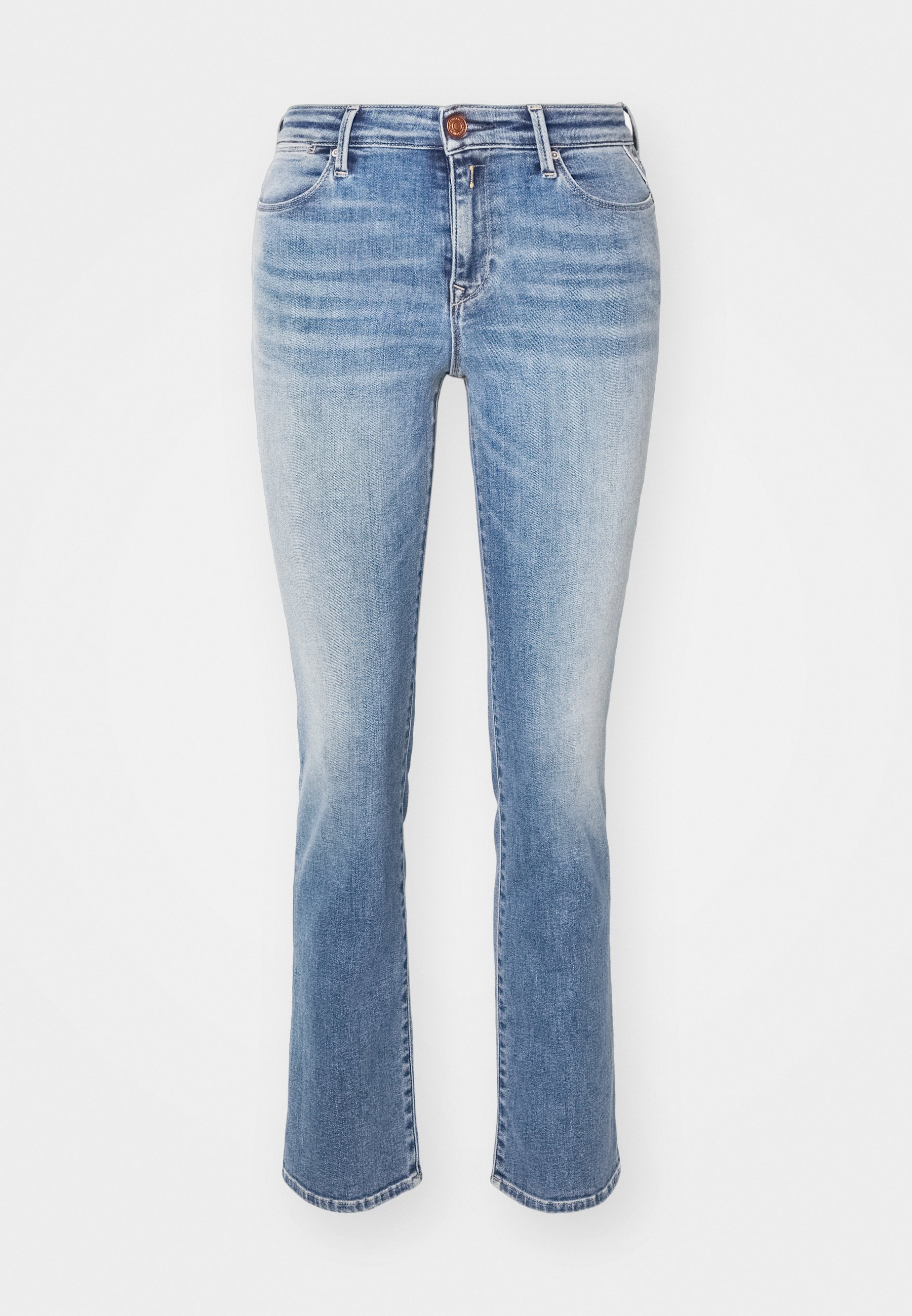 REPLAY Dames Straight Leg High Waist Jeans Zolie, 009, medium blue., 28W / 30L