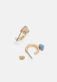 COACH PAVE HUGGIE - Pendientes - multi/gold-coloured
