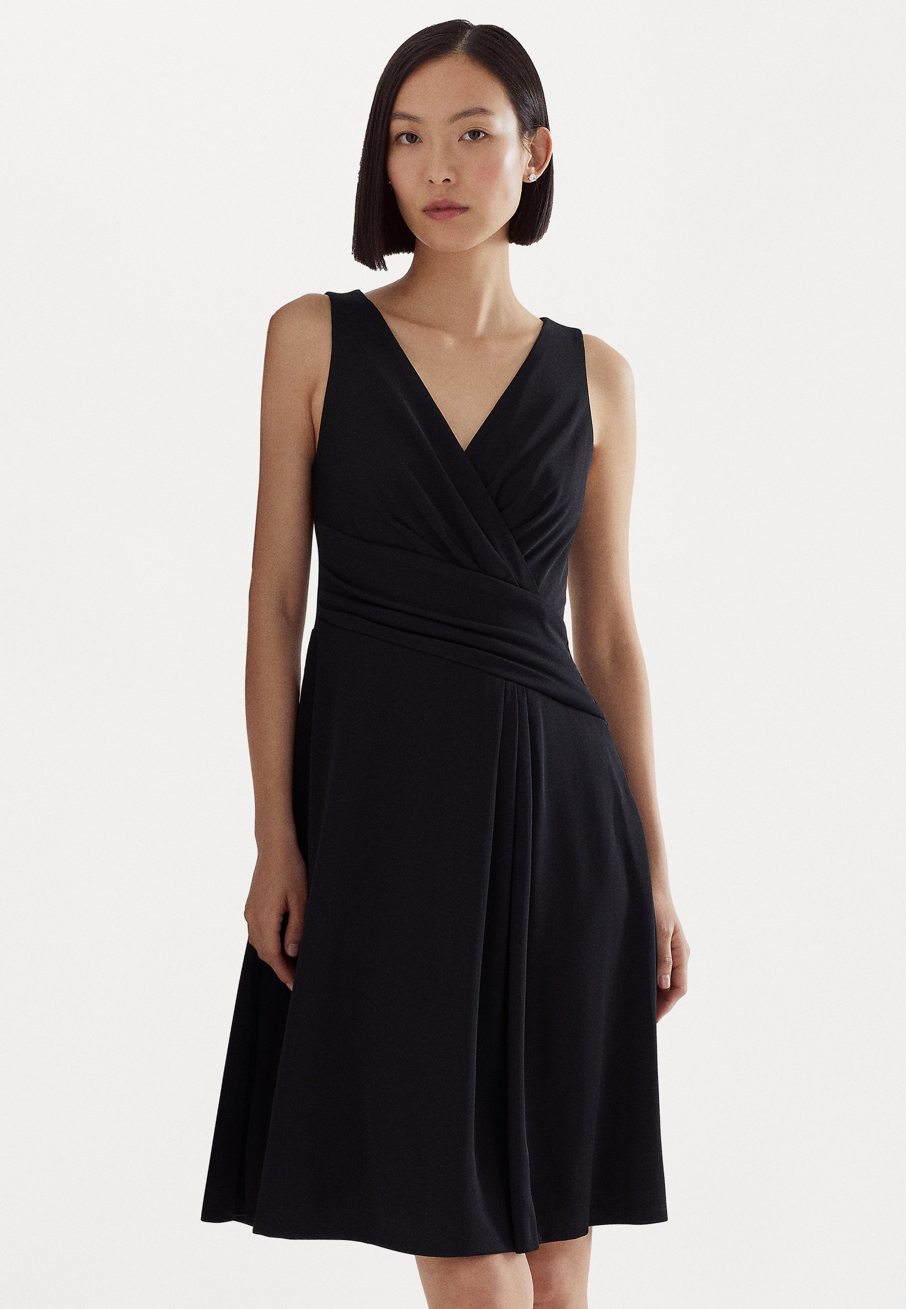 Lauren Ralph Lauren SURPLICE JERSEY SLEEVELESS DRESS 