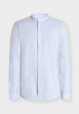 TOM TAILOR DENIM, FITTED SLUBYARN STRUCTURED SHIRT - Pluus - light metal blue