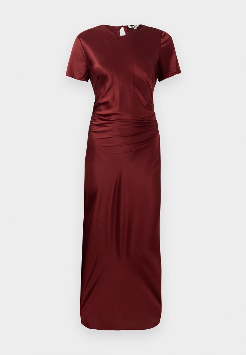 STAUD Cocktailjurk donkerrood STAUD Cocktailjurk donkerrood