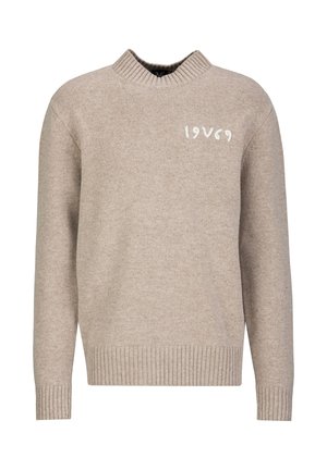 Strickpullover - taupe