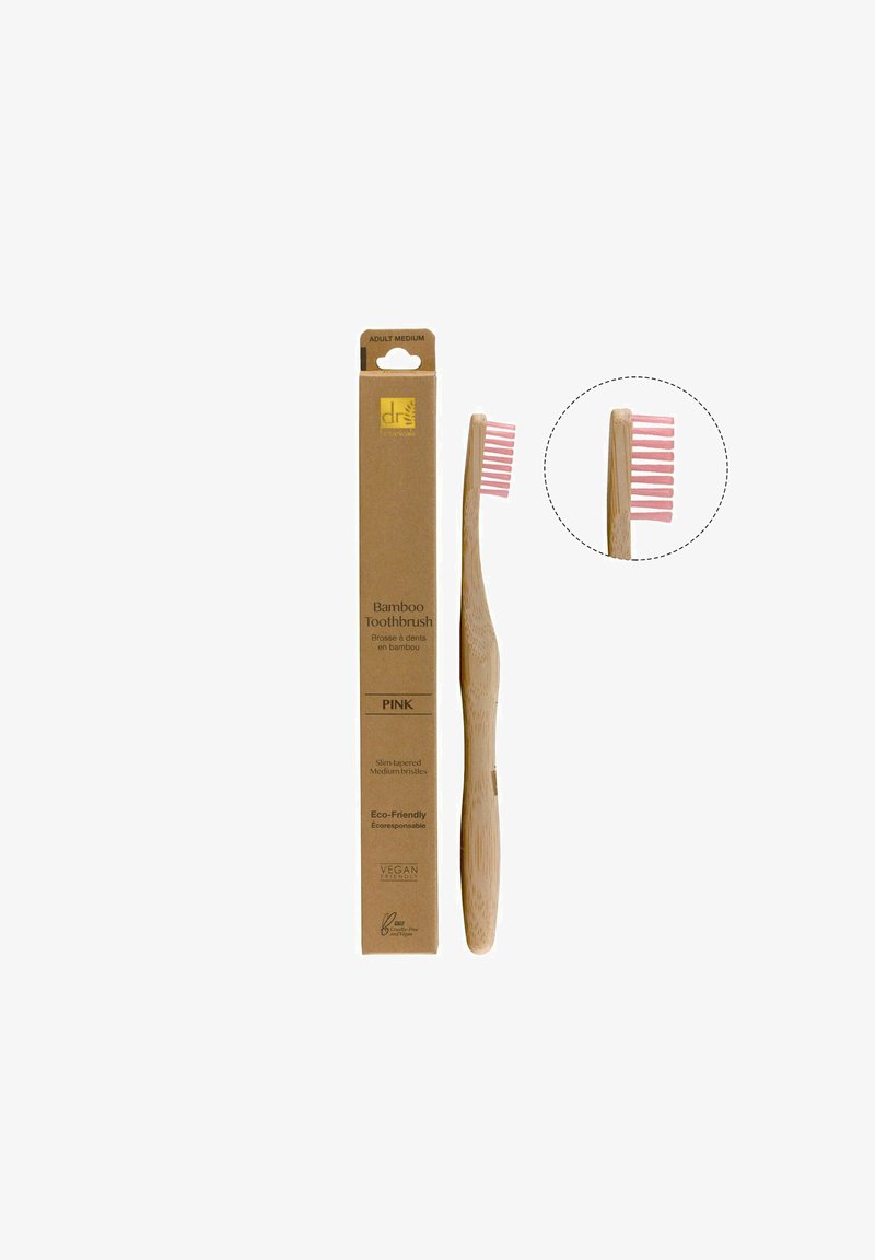 Dr Botanicals - ECO-FRIENDLY BAMBOO TOOTHBRUSH WITH MEDIUM BRISTLES - Szczotka do włosów, Powiększ