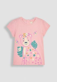 JoJo Maman Bébé 2-PACK REGULAR FIT - Apdrukāts T-krekls - pink cheetah duck egg blue