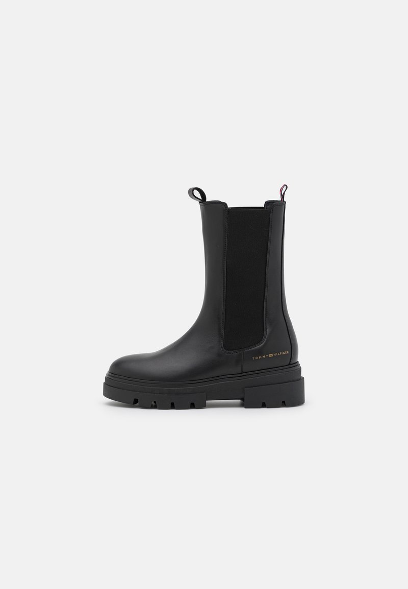 Tommy Hilfiger MONOCHROMATIC CHELSEA BOOT - Plateaustiefel - black 