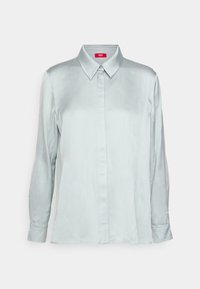 Chemisier Femme ESPRIT Noir - Taille L, 100% Coton, Manches Longues, Coupe Ajustée, Très Bon état Occasion