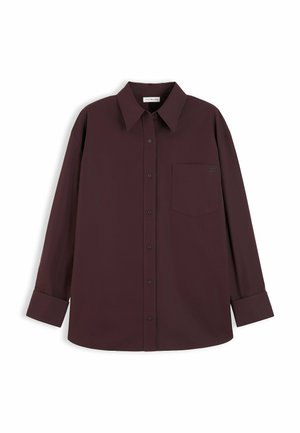 Tommy Hilfiger, POPLIN DOUBLE CUFF SHIRT - Camicia - chocolate