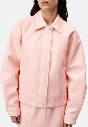 CEREN - Veste en similicuir - rose