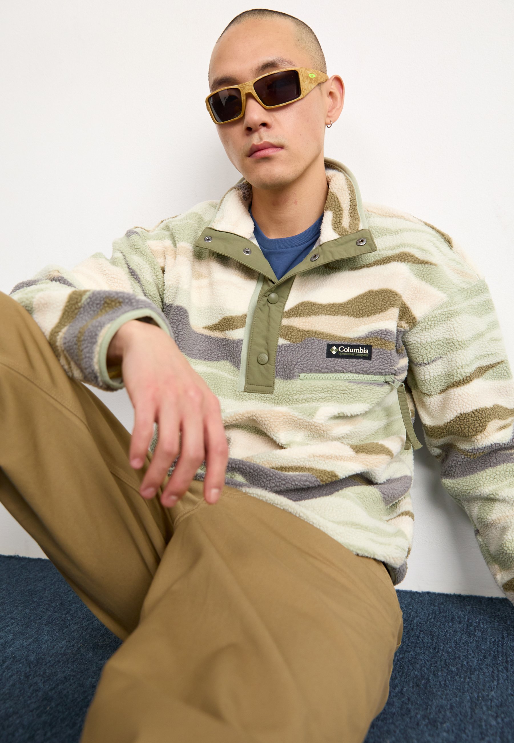 Columbia HELVETIA - Fleece jumper - safari rouge valley/multi