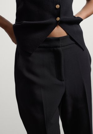 Stefanel, STRAIGHT-LEG TROUSERS. - Pantalones - gunmetal