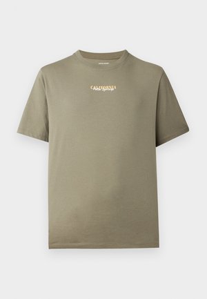 Jack & Jones, JJCITY TEE CREW NECK - T-shirts print - vetiver