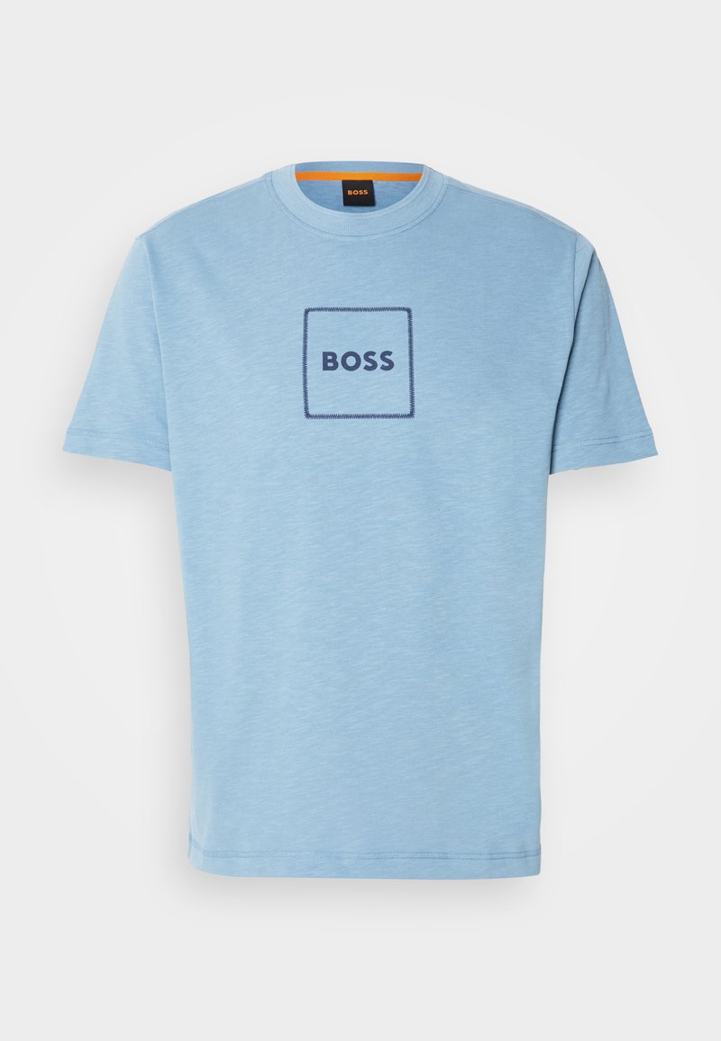Boss T-shirt print blauw Boss T-shirt print blauw