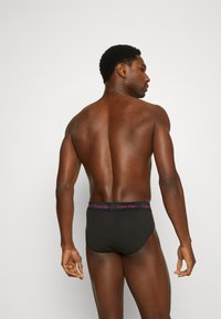 Calvin Klein Underwear HIP BRIEF 3 PACK COTTON STRETCH - Slip - black/pal pink/blue
