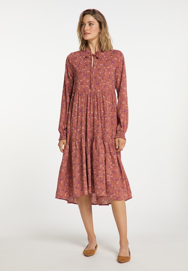 Freizeitkleid - rosa mehrfarbig