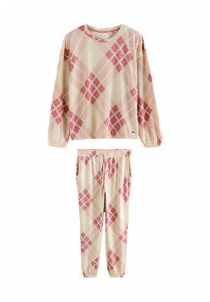 SET - Nachtwäsche Set - pink argyle