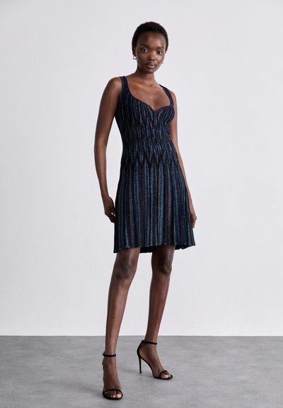 Missoni SLEEVELESS SHORT DRESS - Džemperkleita - dark tones/multicolor