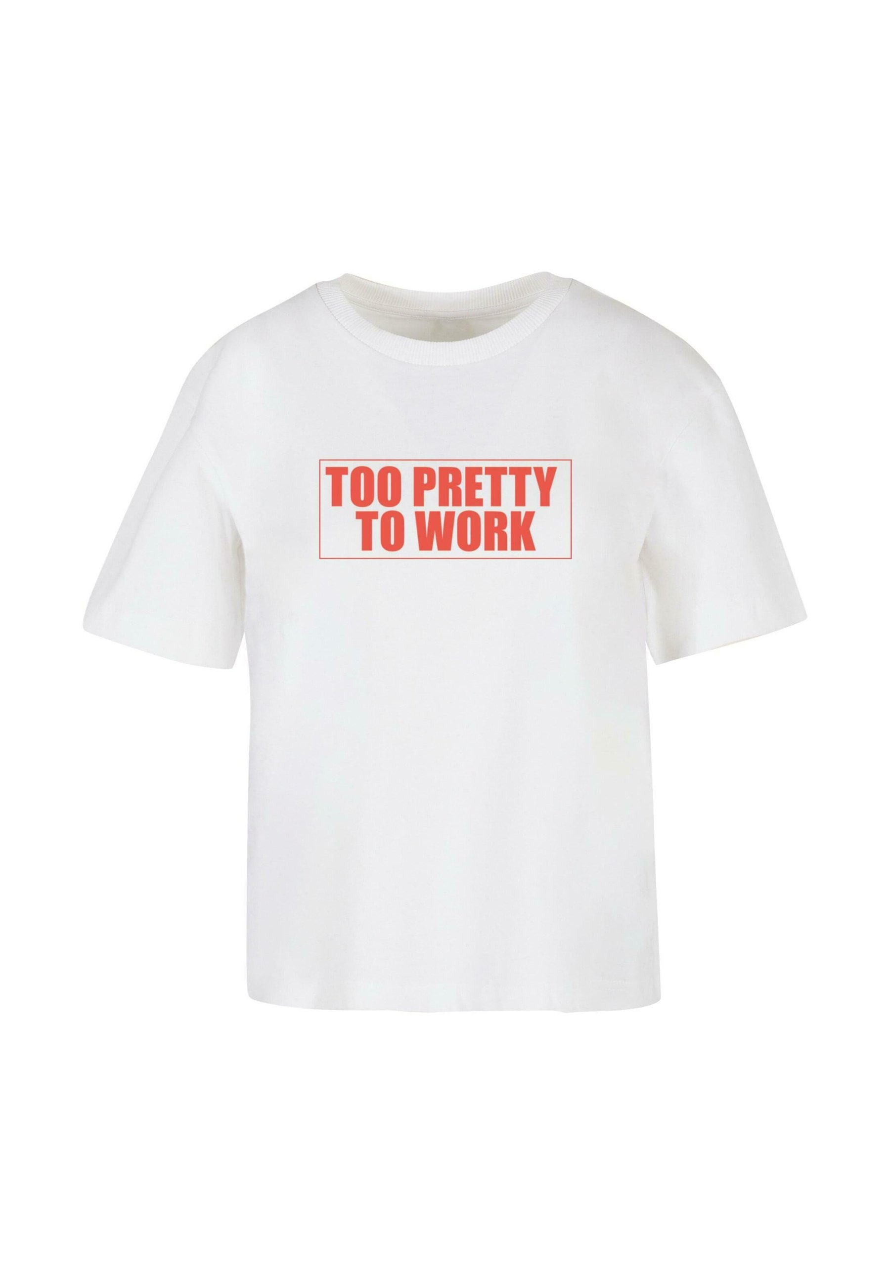 リベイロ　ホワイト Tシャツ TOO PRETTY TO WORK Mister Tee TOO PRETTY TO WORK TEE - T-shirt con stampa - white
