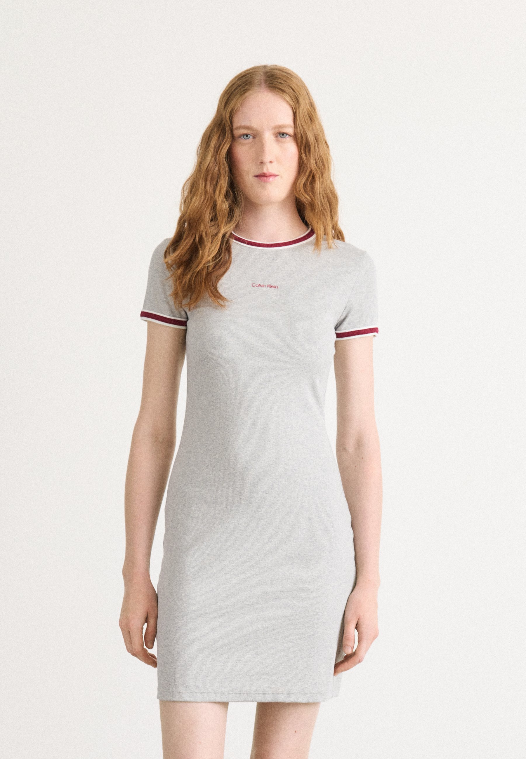 Calvin Klein Jeans COLOR BLOCK BABY - Jersey dress - history grey  heather/grey - Zalando