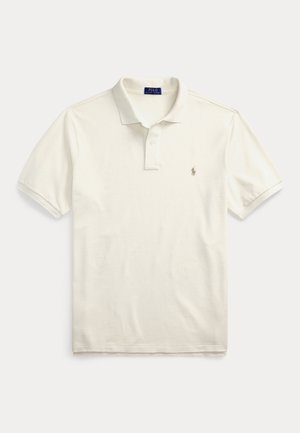 THE ICONIC MESH POLO SHIRT - Bluză polo - parchment cream