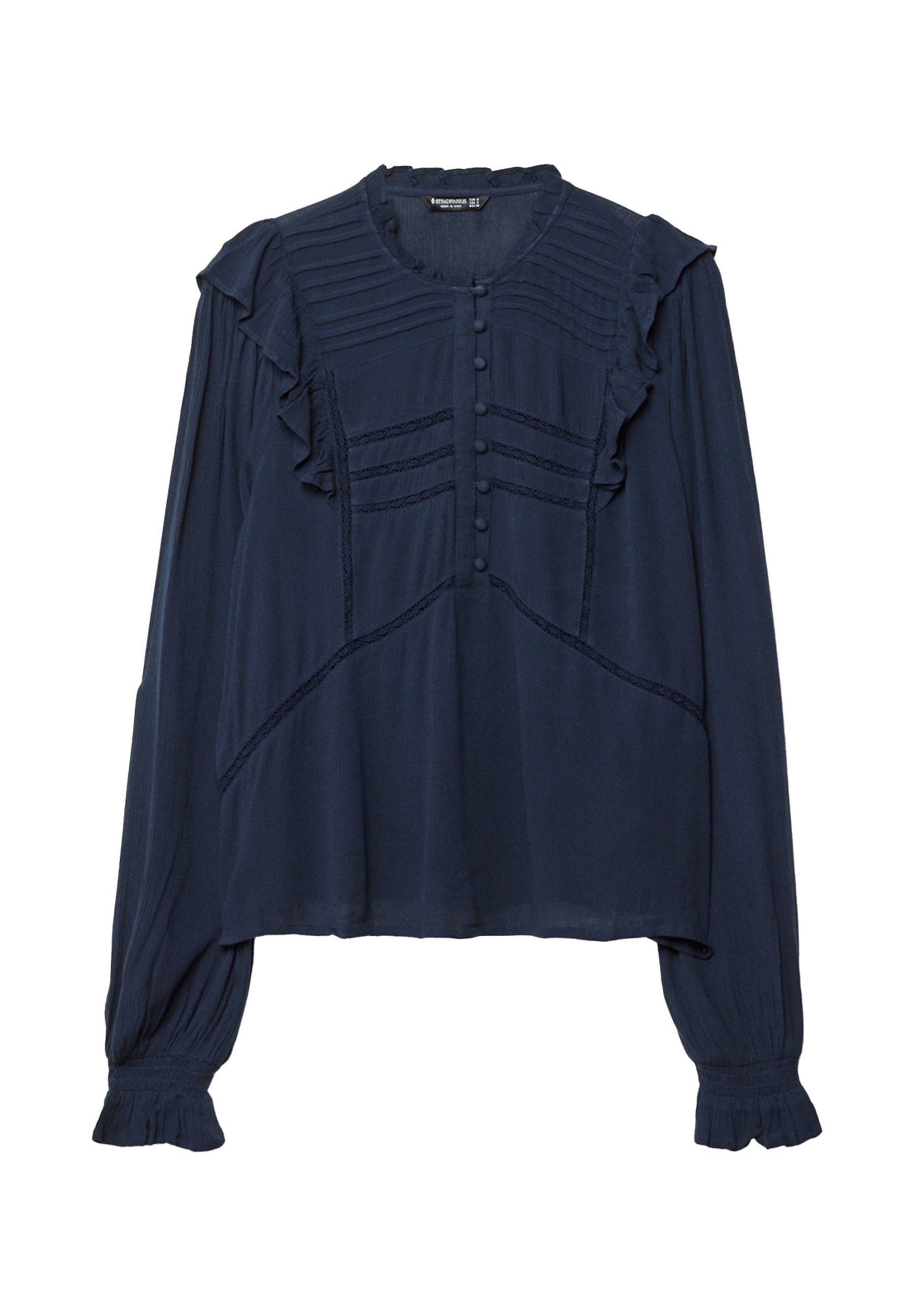 Ruffled With Buttons Blouse