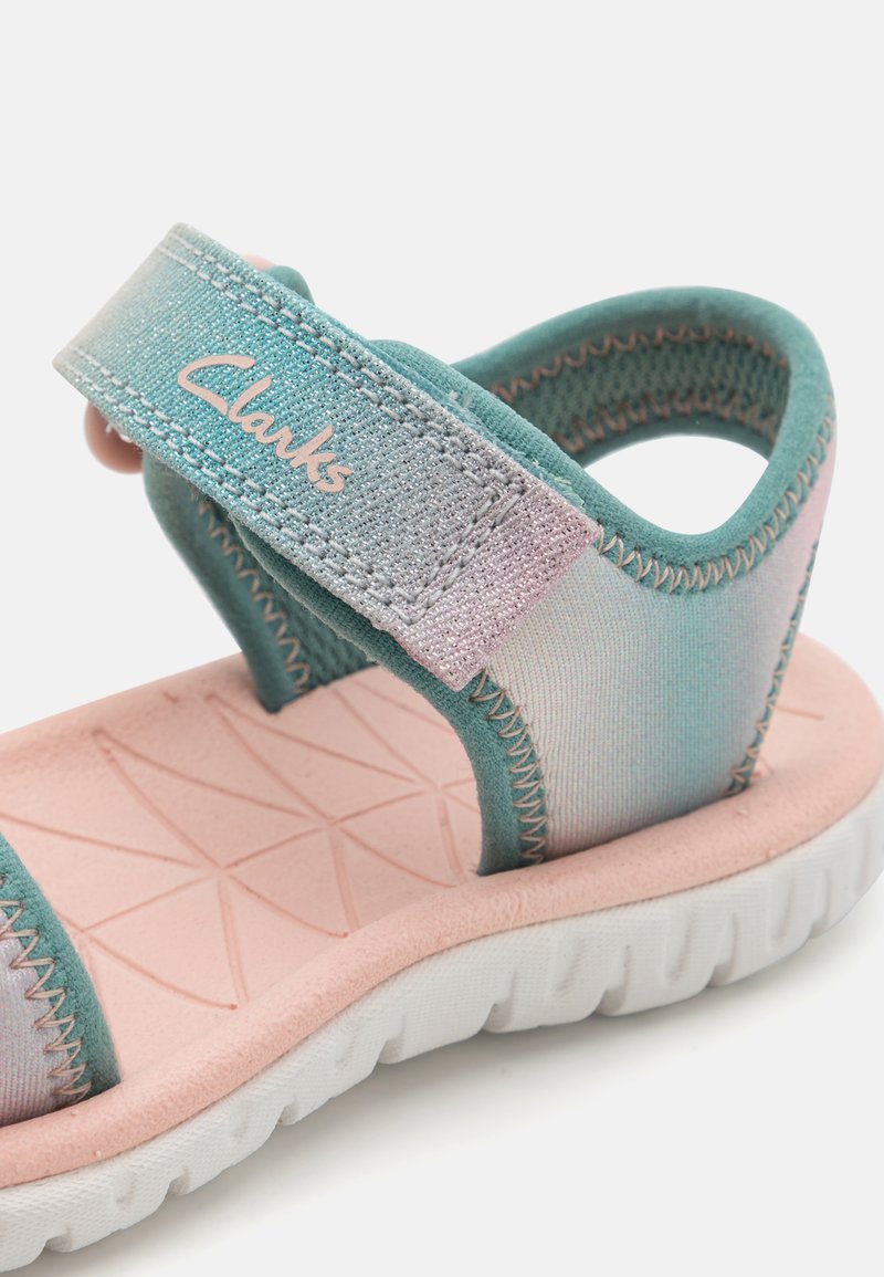 Clarks Surfing Tide Toddler Sandals in Pastel