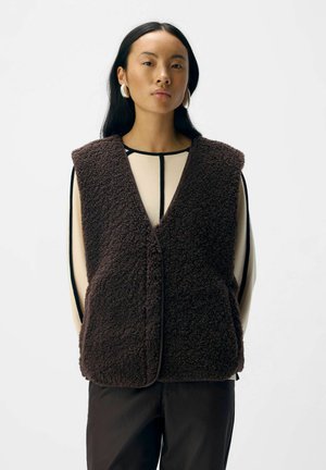 Weste - seal brown
