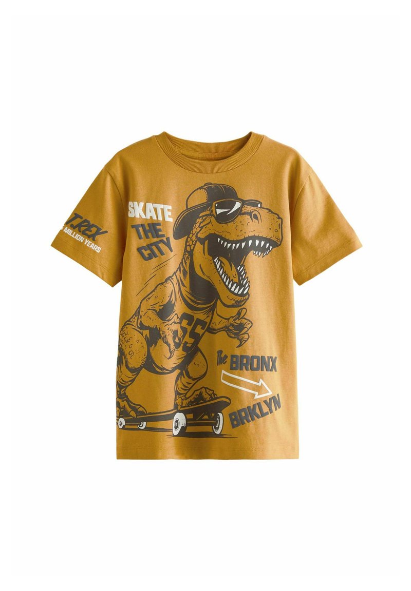 Next SHORT SLEEVE GRAPHIC STANDARD - T-shirts print - yellow dino