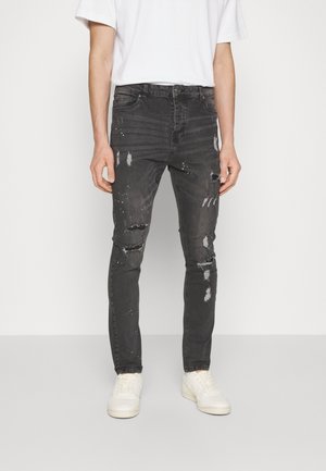 Slim fit jeans - mottled grey