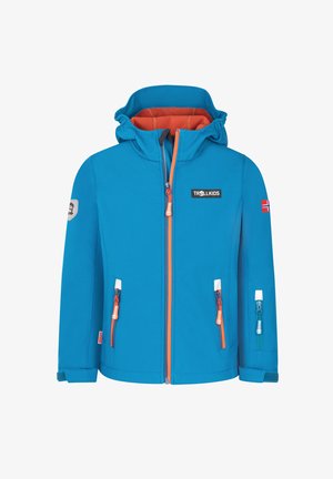 TROLLKIDS, KIDS OSLOFJORD JACKET UNISEX - Soft shell jacket - dark petrol