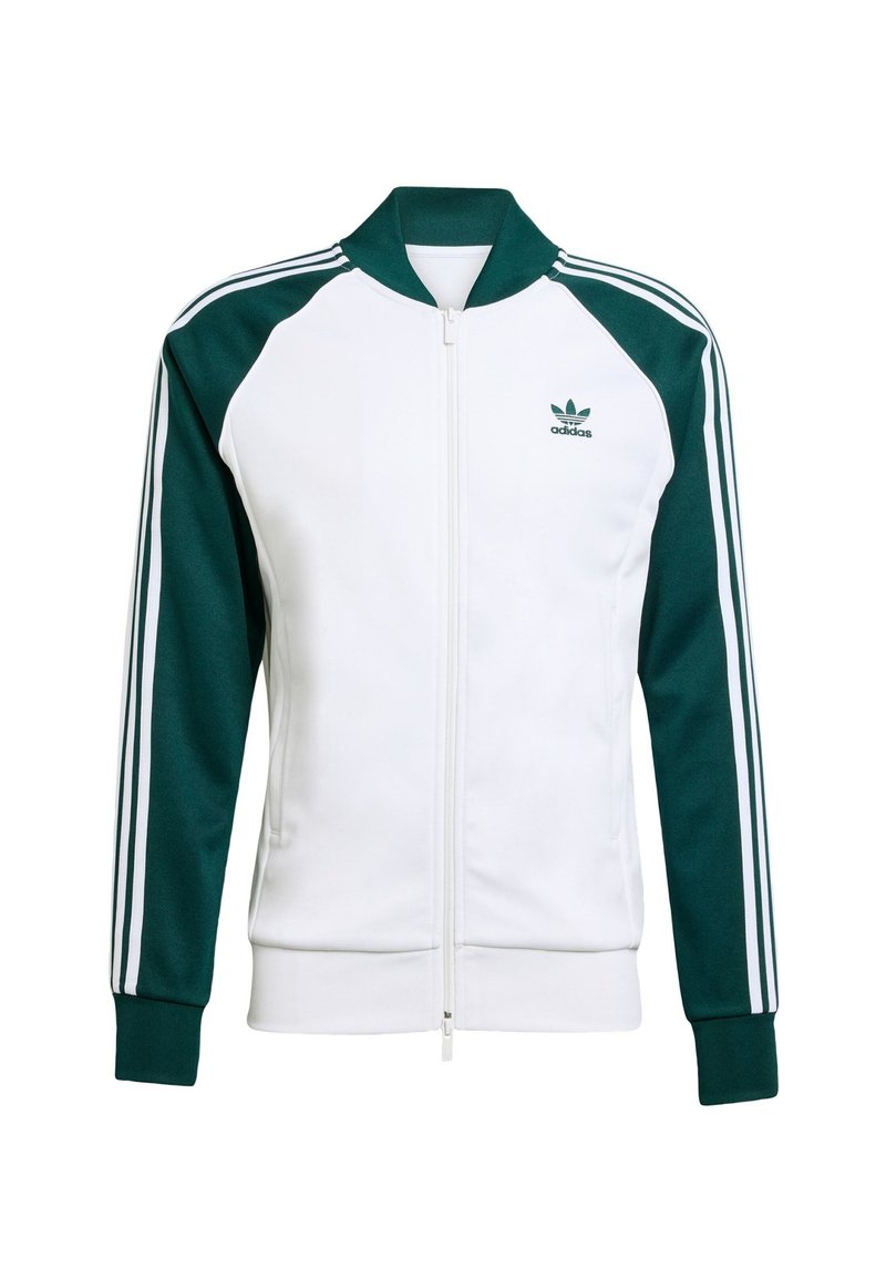 Fleece Felpa Uomo Felpa Adidas Verde E Bianca Adidas Originals SST