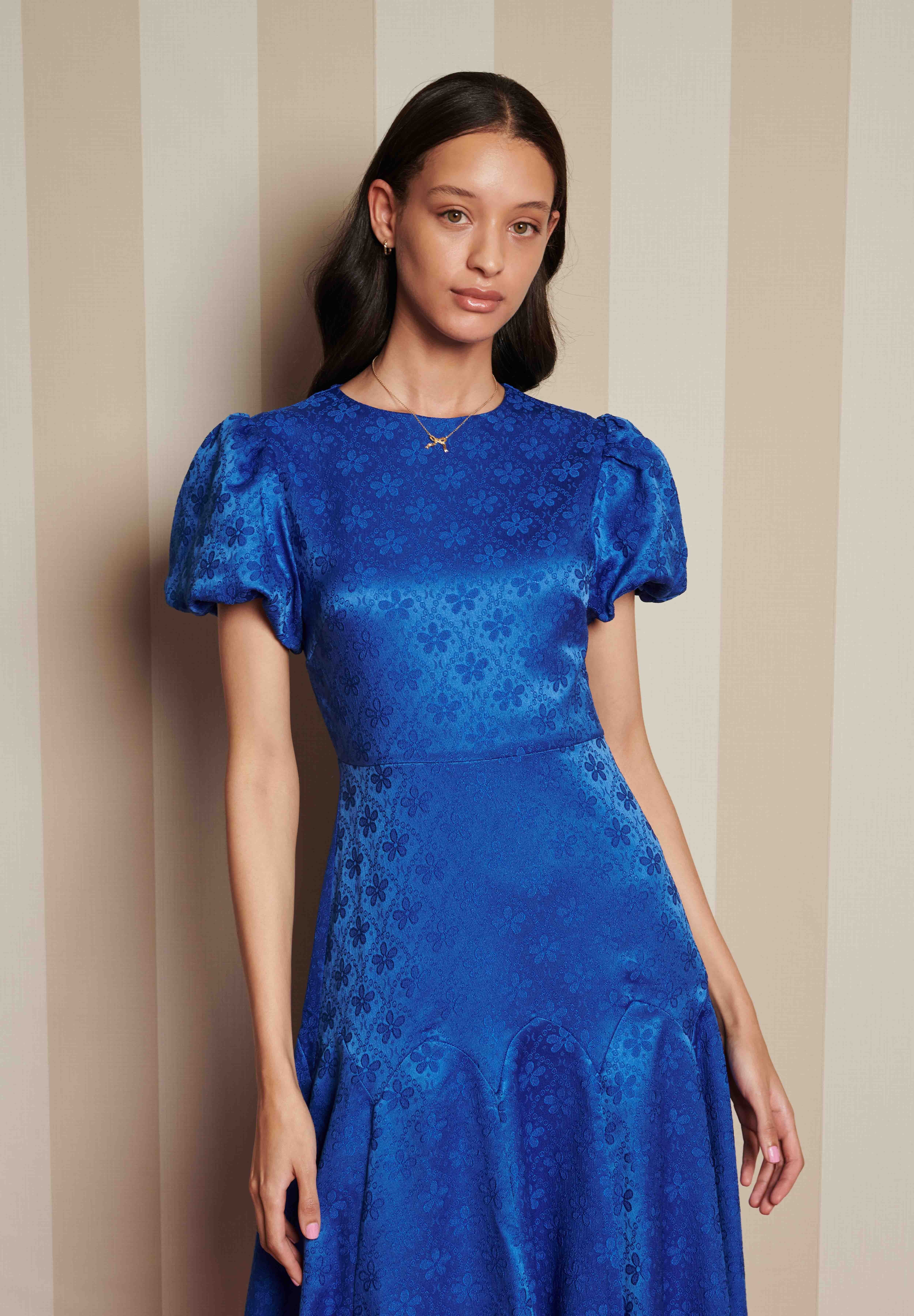 Sister Jane ORIEL MIDI DRESS - Day dress - blue - Zalando.co.uk