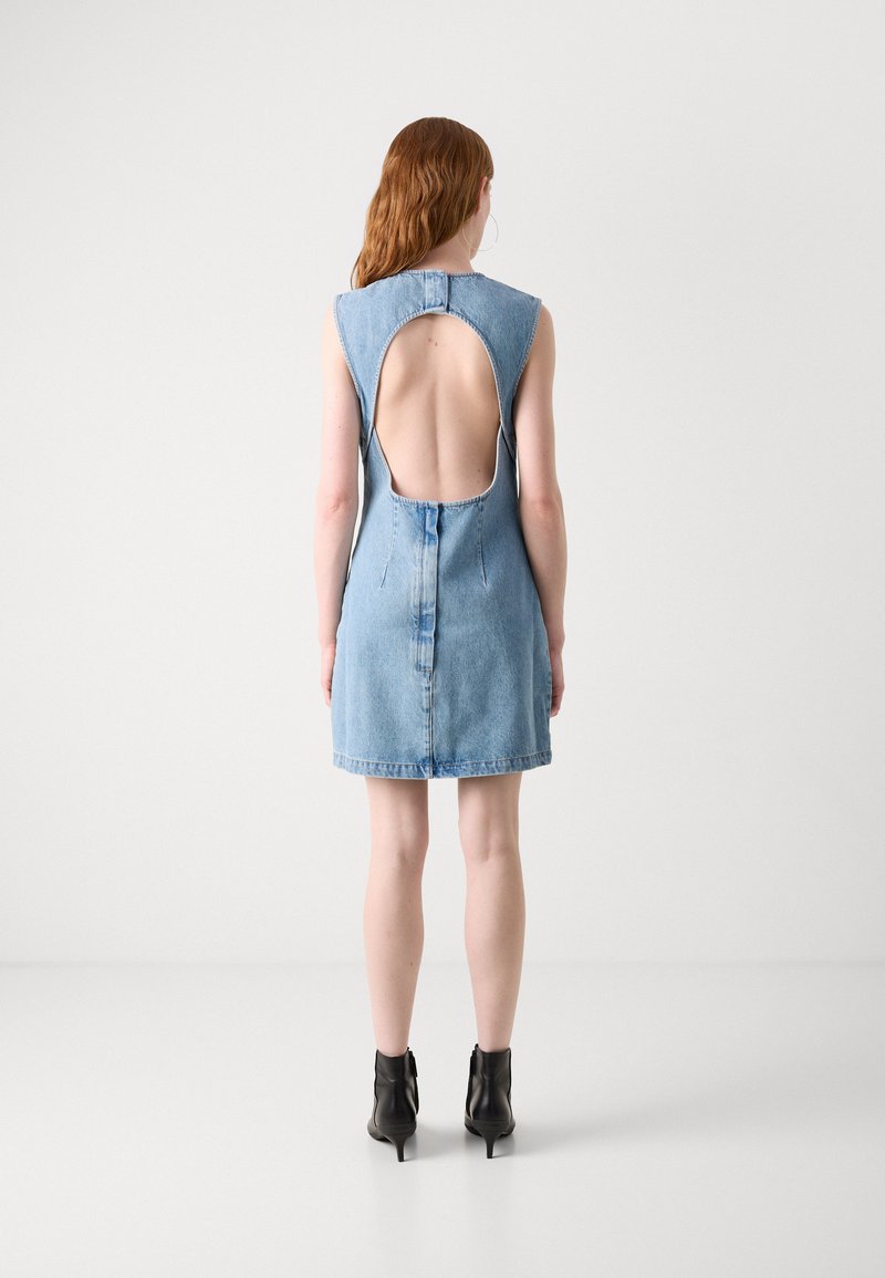 Calvin Klein Jeans SLEEVE DRESS - Denim dress - huntington/blue denim -  Zalando.co.uk