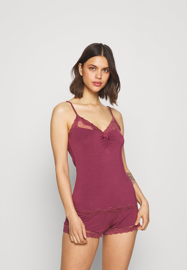 SHORT SET - Pigiama - maroon