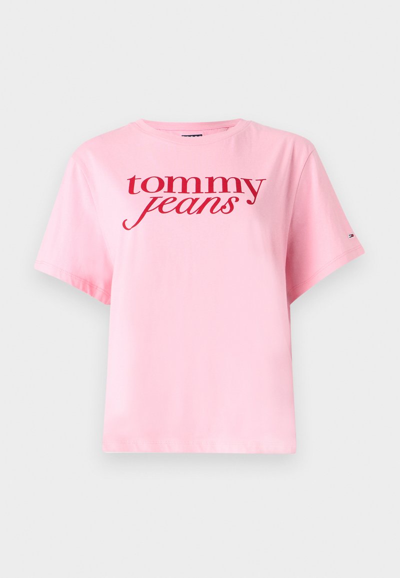 Tommy Jeans T-shirt print donkerroze Tommy Jeans T-shirt print donkerroze