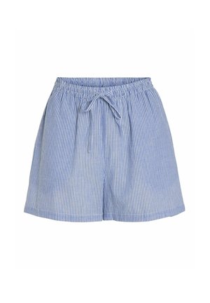 VILA, High waisted striped - Lühikesed püksid - cloud dancer