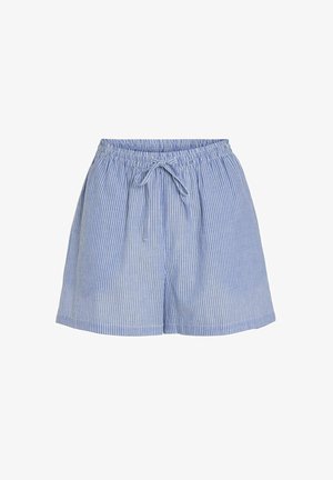 VILA, High waisted striped - Lühikesed püksid - cloud dancer