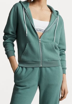 Sweater met rits - green