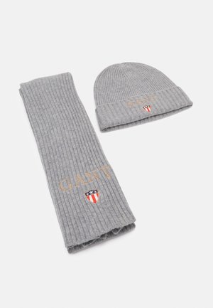 GIFT BOX SET - Sjal - grey melange