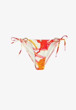 Next, REGULAR FIT - HARDWARE TIE SIDE - Braguita de bikini - kew collection cream red floral
