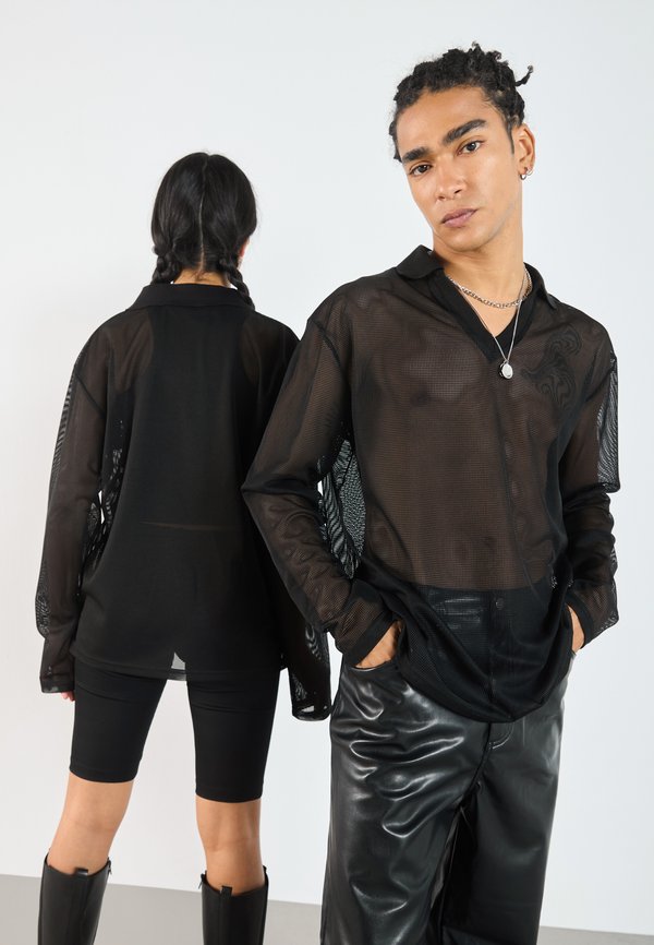 UNISEX LONG SLEEVED MESH POLO - Long sleeved top4