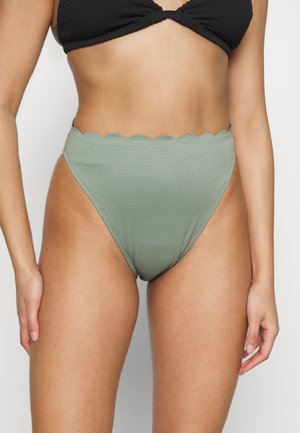 Hunkemöller SCALLOP HIGH LEG - Κάτω μέρος μπικίνι - green