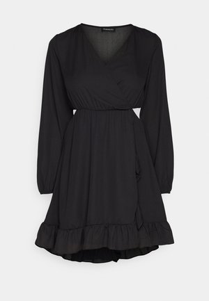 Even&Odd CUT OUT MINI DRESS - Dienas kleita - black