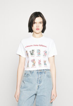CHOOSE YOUR FIGHTER - T-shirt con stampa - white
