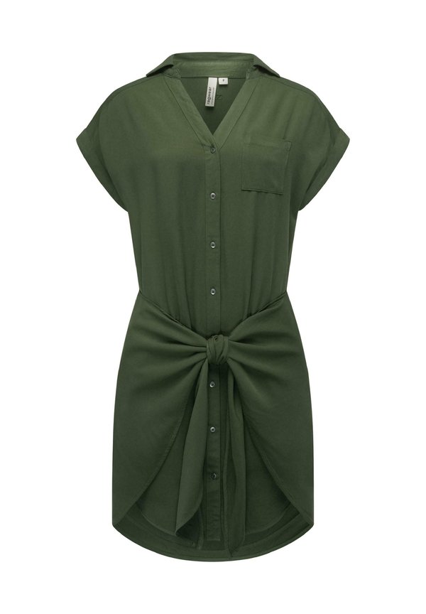 BAHAYA - Blusenkleid - dark olive