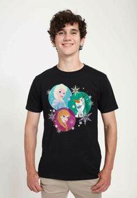 Henry Tiger FROZEN TRI SPHERE SNOW UNISEX - Camiseta estampada - black