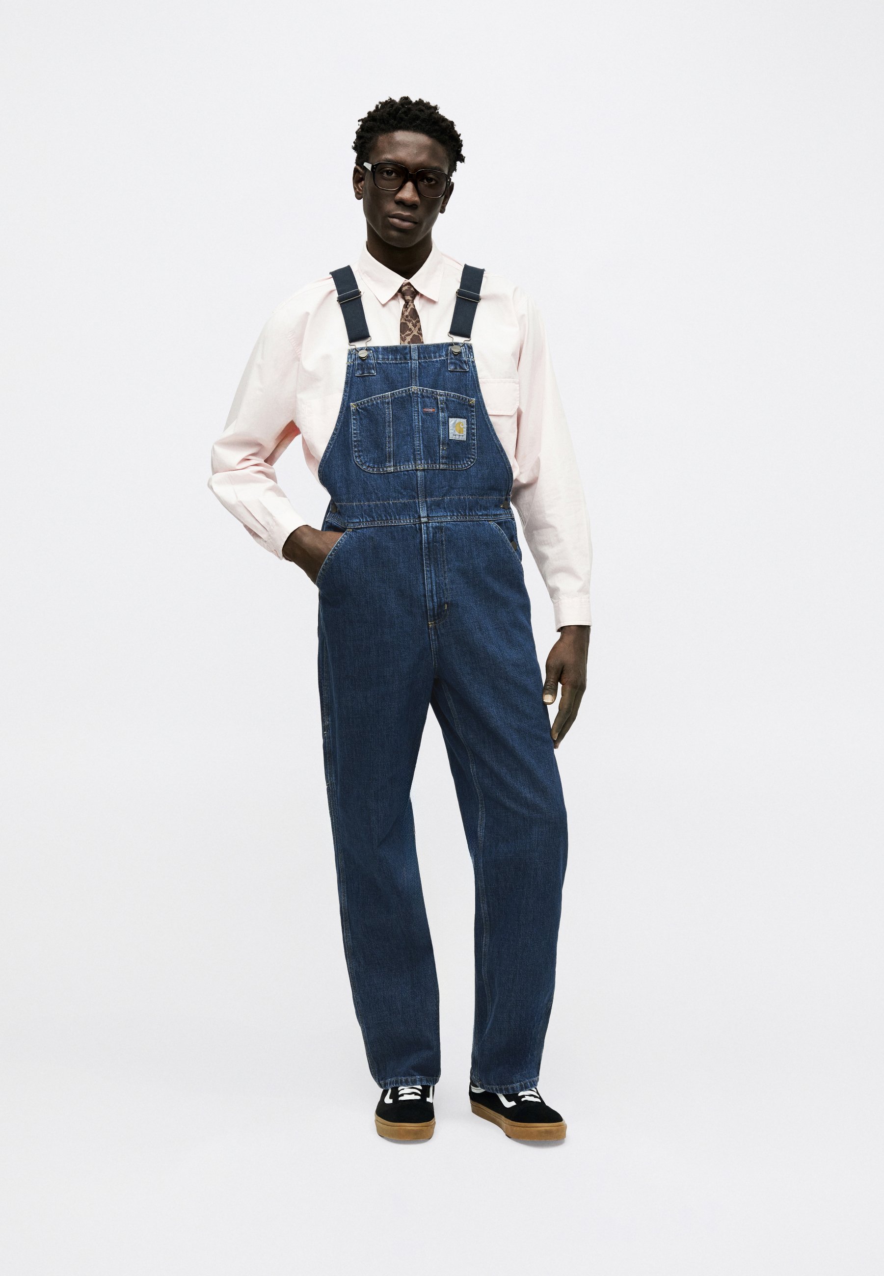 Carhartt WIP CAMANO - Denim Dungarees - blue stone washed/stone
