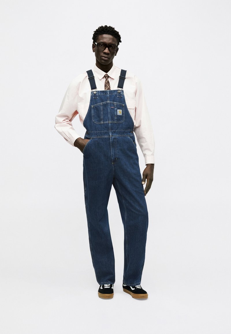 Carhartt WIP CAMANO - Denim Dungarees - blue stone washed/stone blue denim  - Zalando.ie