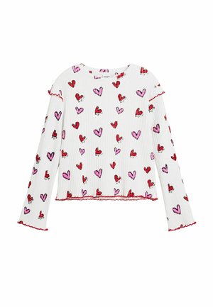 WITH HEARTS - Hosszú ujjú felső - white