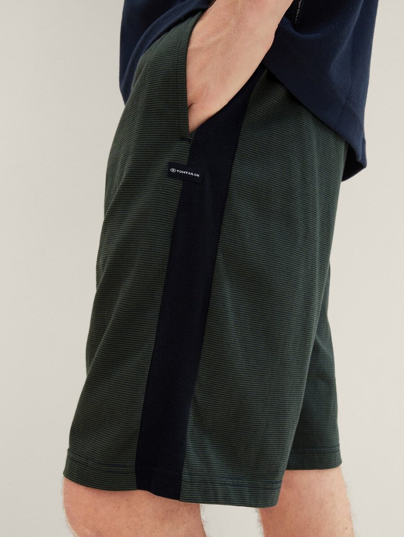 Tom Tailor Pure Cotton - Pijama Largo Invierno Para Hombre Blue-Dark- Horizontal Stripes Small