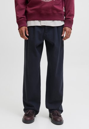 STBILL RHINE PLEATED  - Hlače - dark navy
